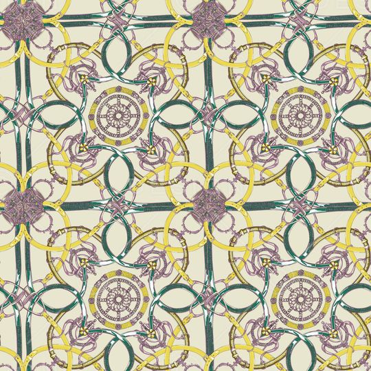 几何花卉印花华亿平台图片