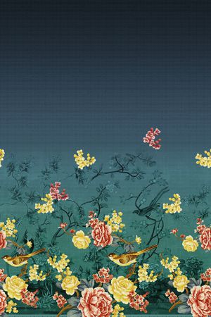 刺绣花卉印花华亿平台图片