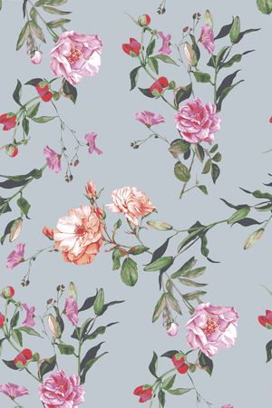 花卉印花华亿平台图片