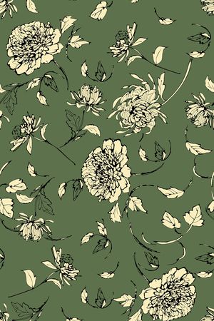 连衣裙印花华亿平台图片