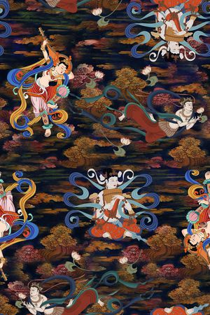 香云纱印花华亿平台图片