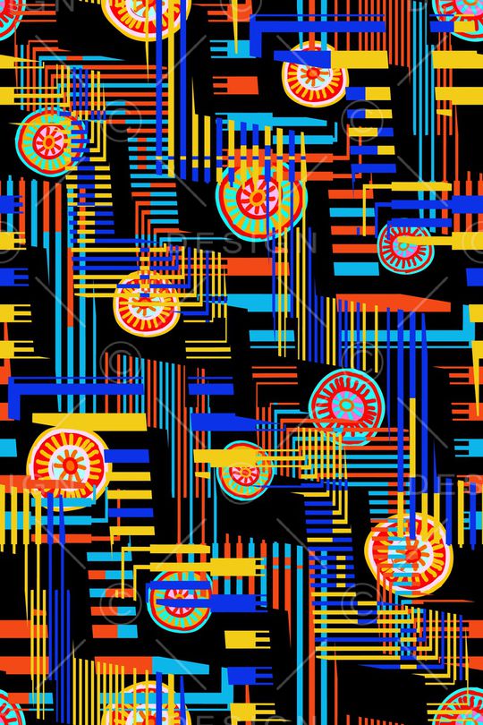 几何印花华亿平台图片