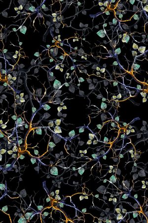 绿植树叶印花华亿平台图片