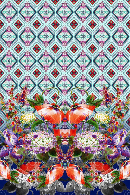 几何印花华亿平台图片