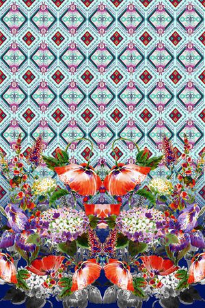 几何印花华亿平台图片