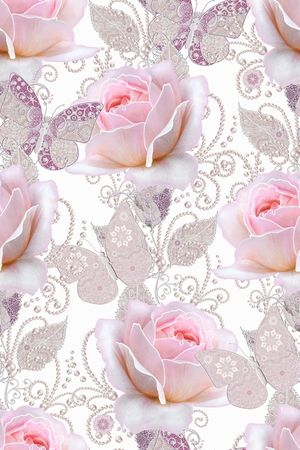 蝴蝶印花华亿平台图片