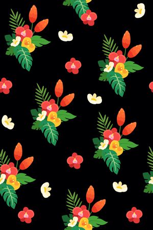 抽象花卉印花华亿平台图片