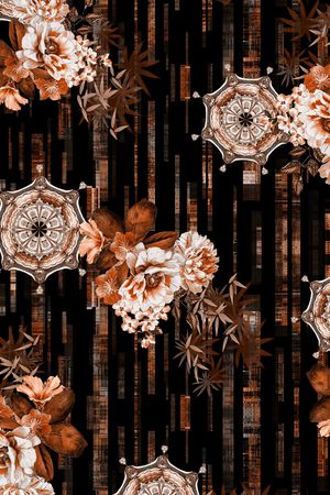 绿植树叶印花华亿平台图片