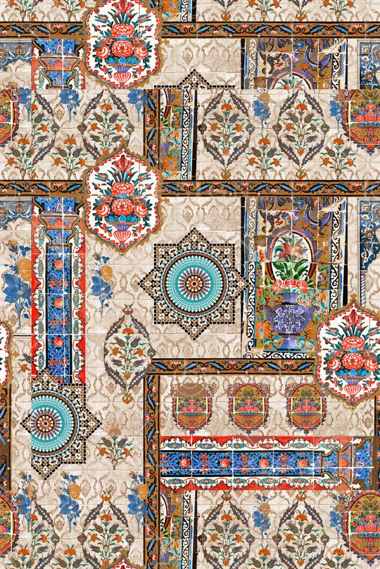 几何印花华亿平台图片