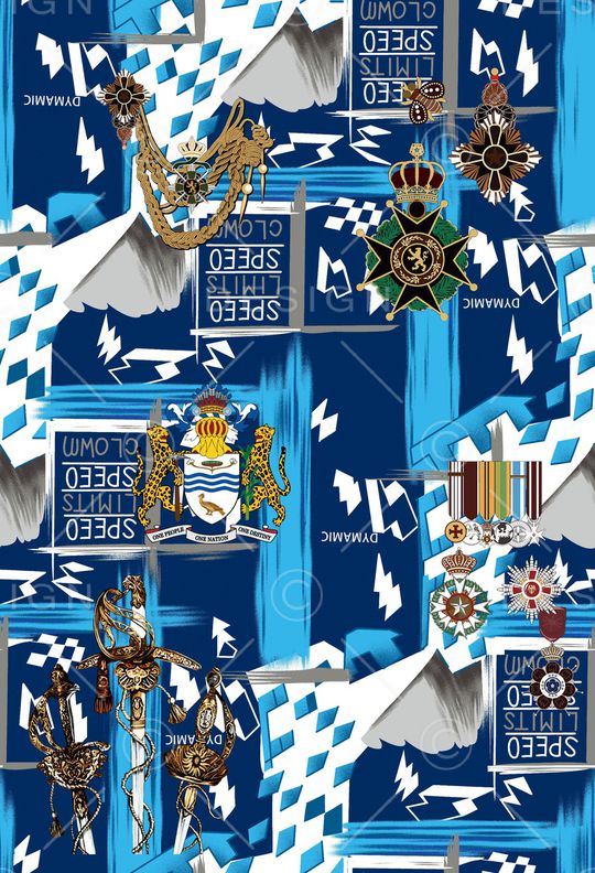 几何印花华亿平台图片