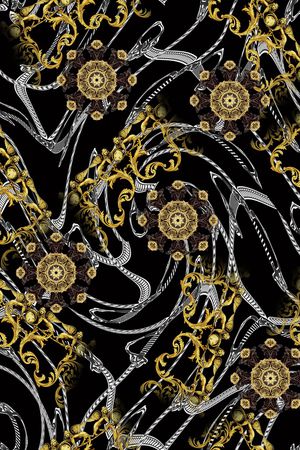 抽象花卉印花华亿平台图片