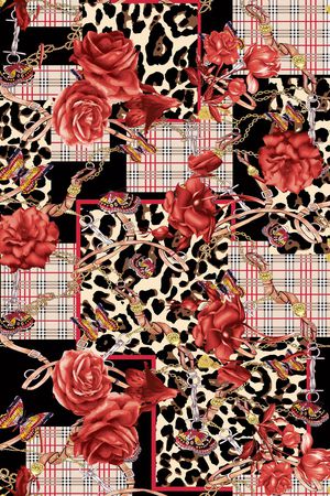 几何印花华亿平台图片