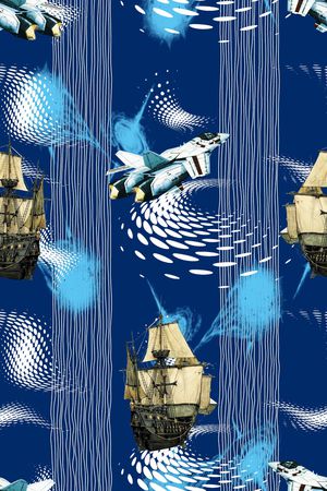 几何印花华亿平台图片