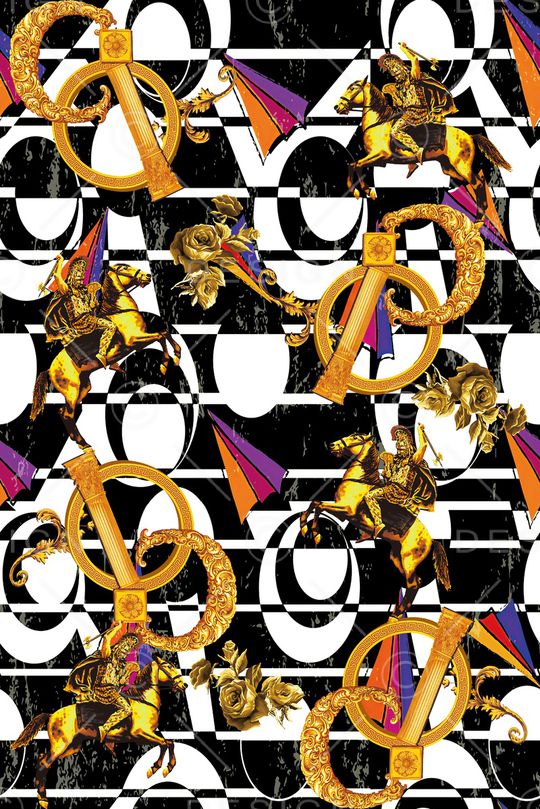 几何印花华亿平台图片