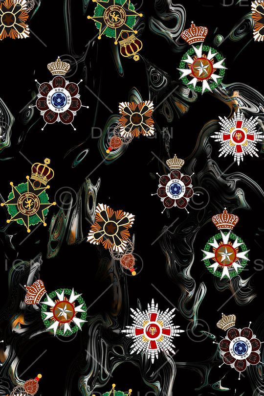 抽象男装印花华亿平台图片