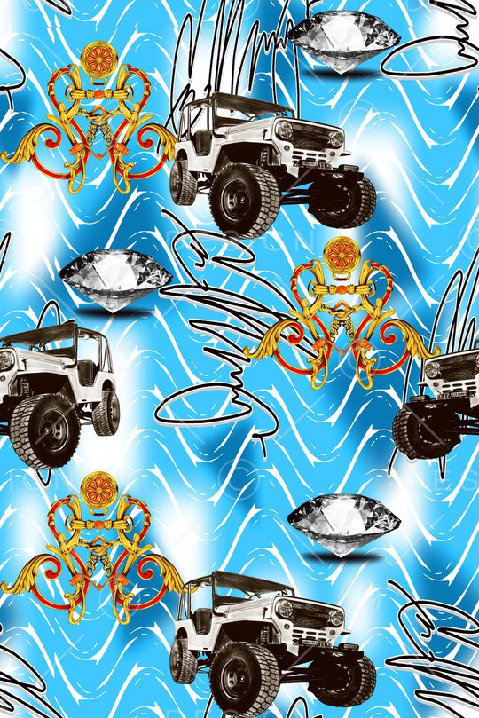 抽象印花华亿平台图片