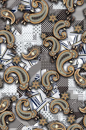 几何印花华亿平台图片