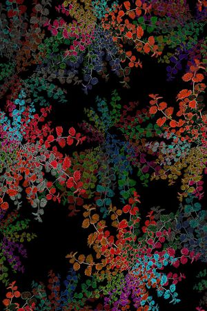 绿植树叶印花华亿平台图片