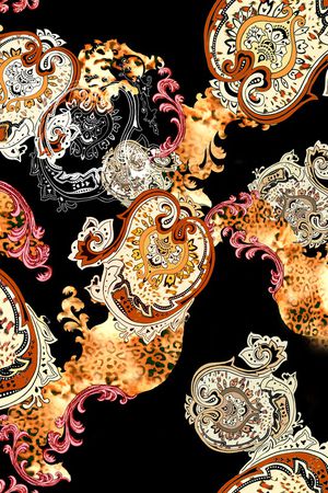 佩斯利印花华亿平台图片