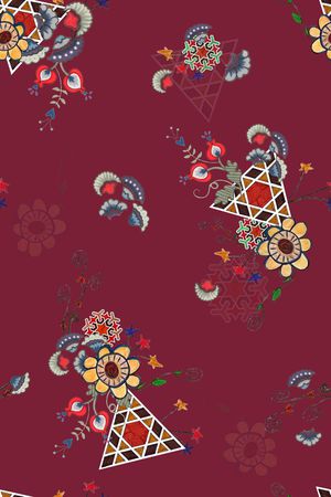 旗袍印花华亿平台图片