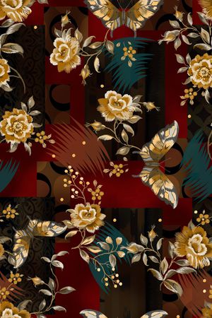 民族风印花华亿平台图片