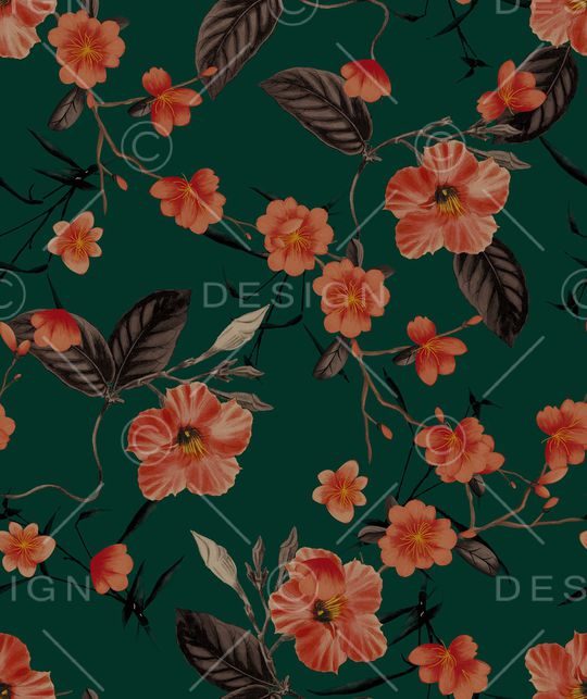 连衣裙印花华亿平台图片