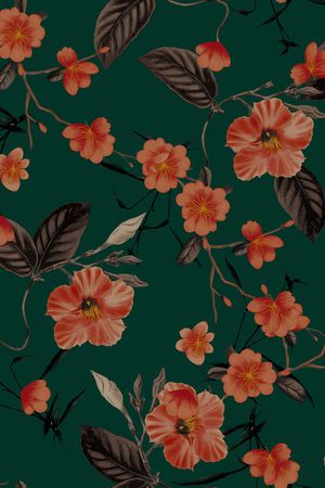 连衣裙印花华亿平台图片