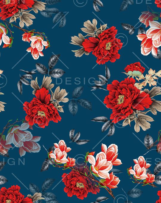 连衣裙印花华亿平台图片