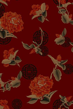 连衣裙印花华亿平台图片