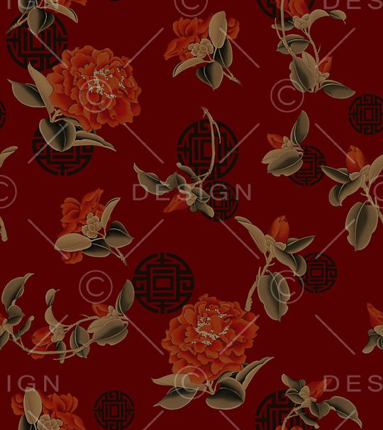 连衣裙印花华亿平台图片