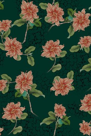 连衣裙印花华亿平台图片