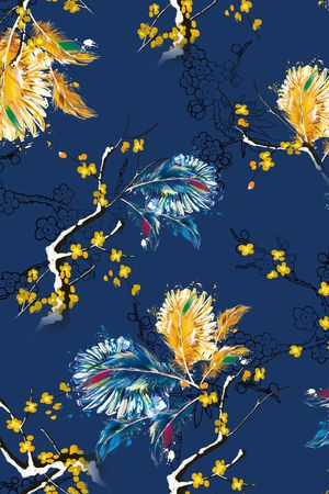 连衣裙印花华亿平台图片