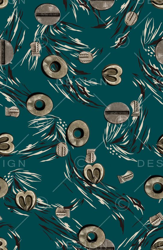 连衣裙印花华亿平台图片