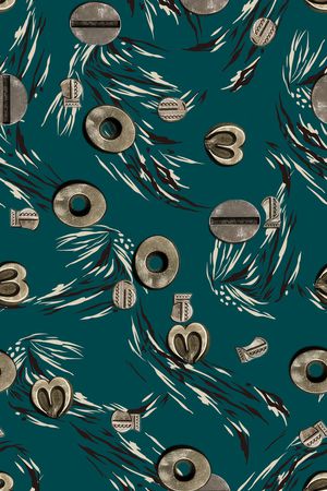 连衣裙印花华亿平台图片