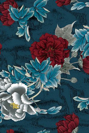 连衣裙印花华亿平台图片