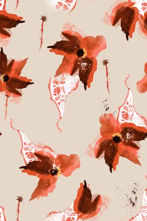 连衣裙印花华亿平台图片