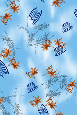 连衣裙印花华亿平台图片