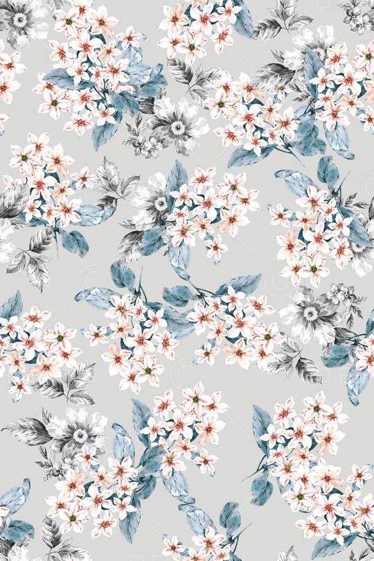 抽象花卉印花华亿平台图片