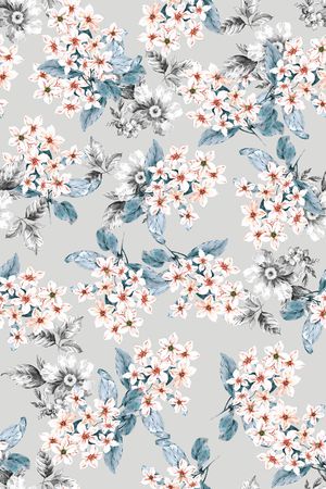 抽象花卉印花华亿平台图片