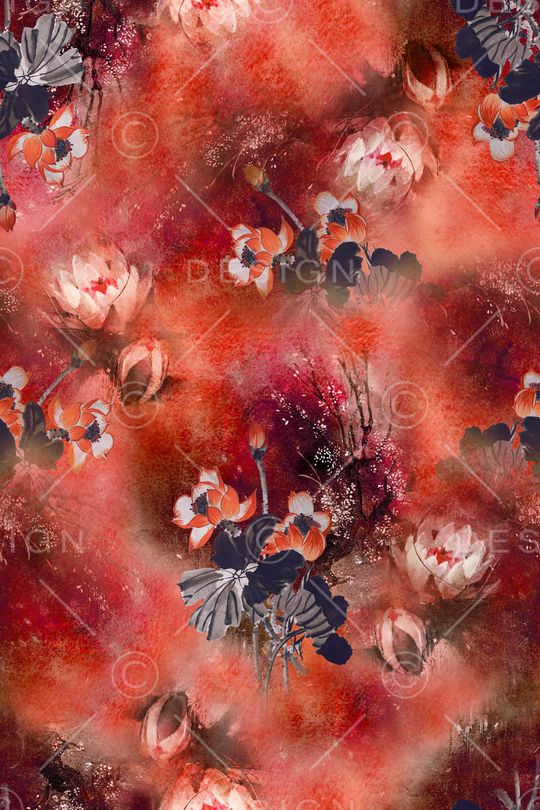 荷花印花华亿平台图片