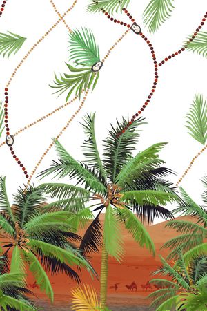 绿植树叶印花华亿平台图片