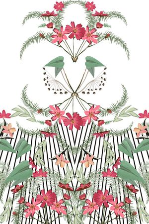 绿植树叶印花华亿平台图片