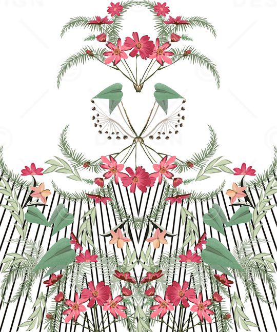 绿植树叶印花华亿平台图片