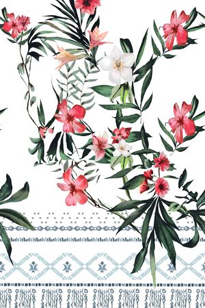 绿植树叶印花华亿平台图片