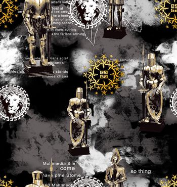 男装满版花印花华亿平台图片