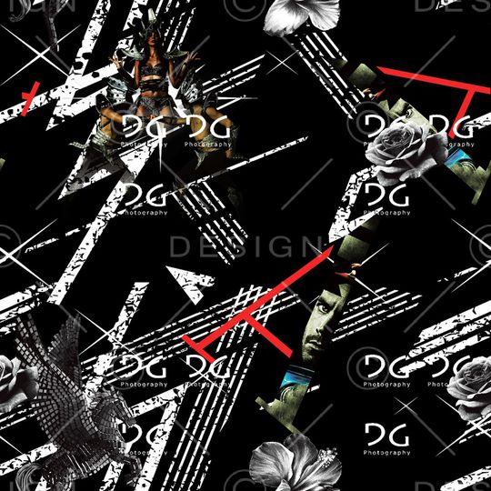 男装满版花印花华亿平台图片