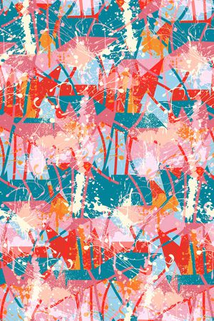 抽象男装印花华亿平台图片