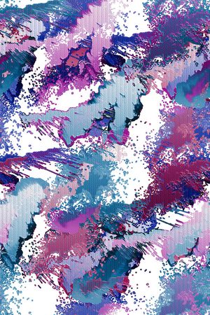 抽象男装印花华亿平台图片