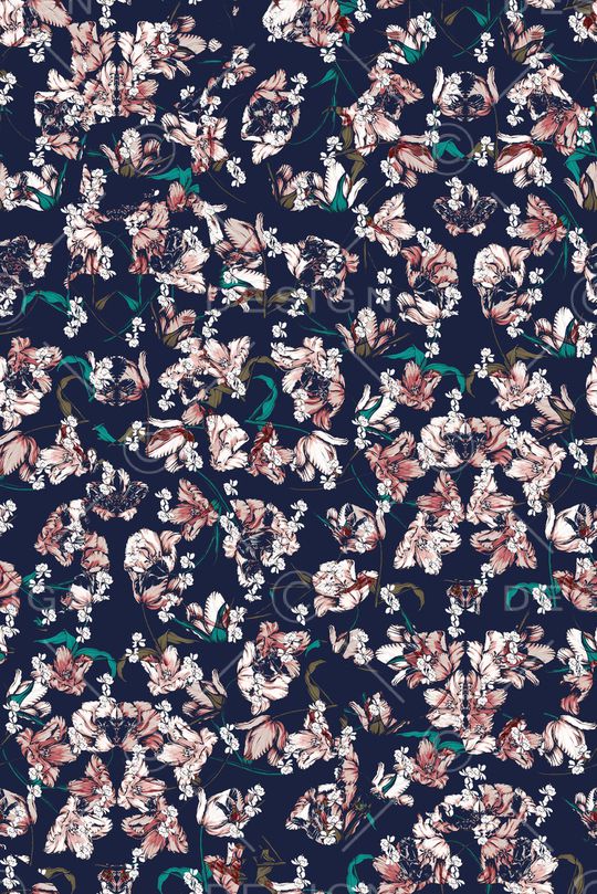 复古印花华亿平台图片