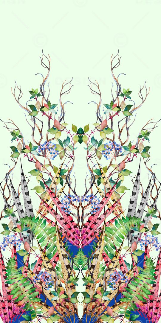 羽毛印花华亿平台图片